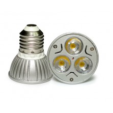 6 Pack AC/DC 12V 12 Volt 3W 1W x 3 cluster LED light bulb E26 E27 PAR16 screw socket lamp